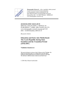 Full Text  - Demographic Research