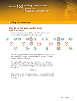 How do we use good number sense with fractions? Adding Three