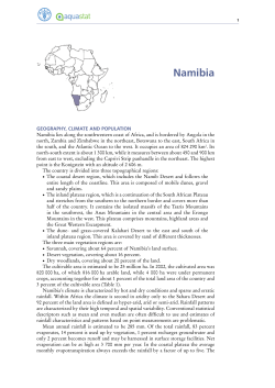 Namibia - Food and Agriculture Organization of the United Nations