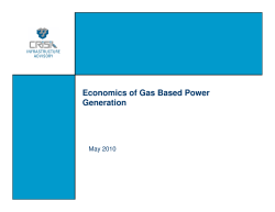 Economics Gas Generation CRIS