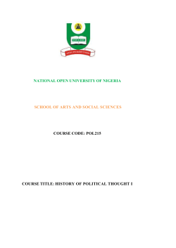 POL215 - National Open University of Nigeria