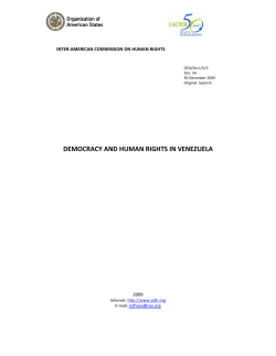 Democracy and Human Rights in Venezuela