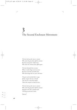 The Second Enclosure Movement