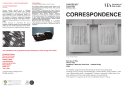 Gallery Guide - The Sainsbury Centre for Visual Arts