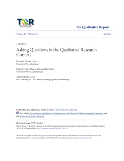 Asking Questions in the Qualitative Research Context