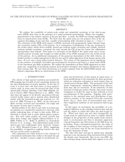 ON THE INFLUENCE OF DYNAMICS IN SPIRAL GALAXIES ON