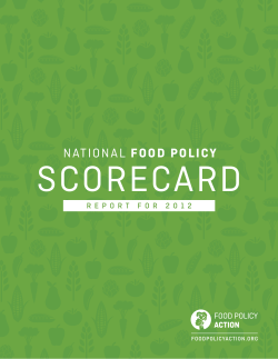 senate - Food Policy Action