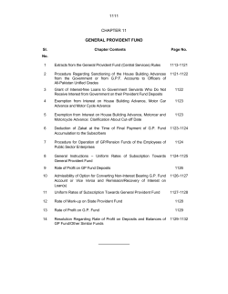 1111 CHAPTER 11 GENERAL PROVIDENT FUND