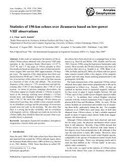 Statistics of 150-km echoes over Jicamarca based on low