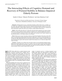 The Interacting Effects of Cognitive Demand and Recovery of