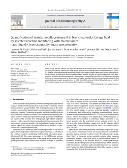 Quantification of matrix metalloprotease-9 in bronchoalveolar