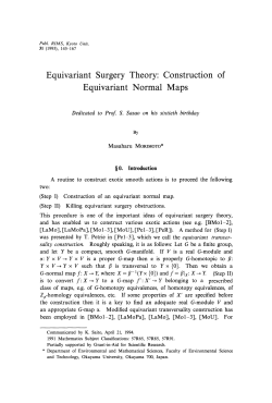 Equivariant Surgery Theory: Construction of Equivariant Normal Maps