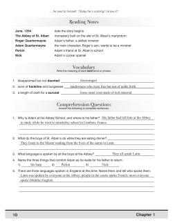 Adam of the Road Teacher Sample