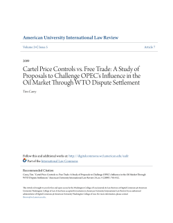 Cartel Price Controls vs. Free Trade