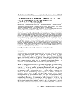 the impact of soil texture and land use on land
