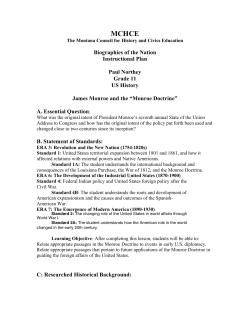 Monroe Doctrine - biographiesofthenation