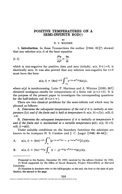 POSITIVE TEMPERATURES ON A SEMI