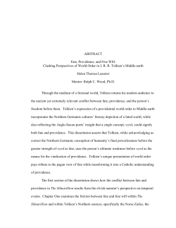 ABSTRACT Fate, Providence, and Free Will: Clashing Perspectives