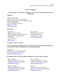 sample - Academy of Management