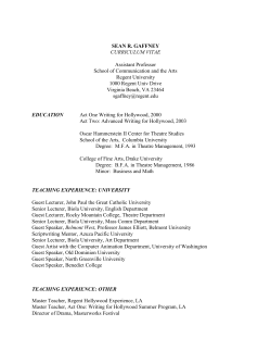 Curriculum Vitae - Regent University