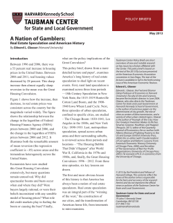A Nation of Gamblers - Harvard Kennedy School