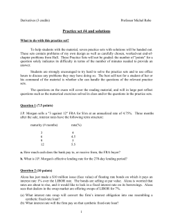 Practice set #4 and solutions