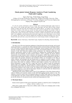 Elastic-plastic Seismic Response Analysis of Tank Considering