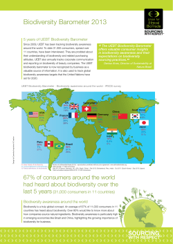 Biodiversity Barometer 2013