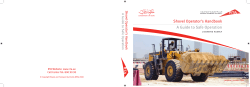 Shovel Operator`s Handbook A Guide to Safe Operation