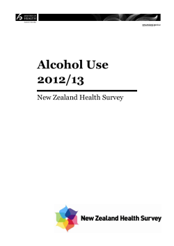 Alcohol Use 2012/13 New Zealand Health Survey