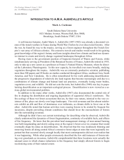 The disappearance of the tropical forests of Africa, with an