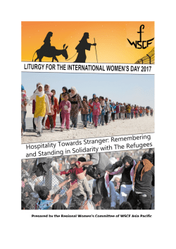 Prepared by the Regional Women`s Committee of - FUMEC-ALC