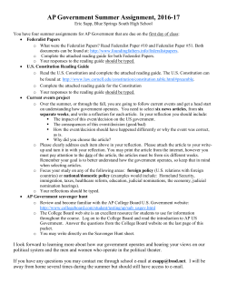 AP Government - Blue Springs School District