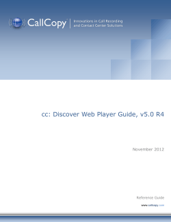 cc: Discover Web Player Guide, v5.0 R4