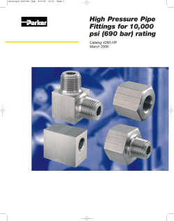 High Pressure Pipe Fittings for 10000 psi