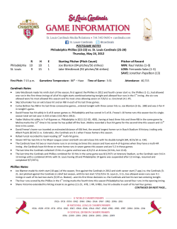 for immediate release - San Francisco Giants