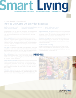 September 2013 - Education First Federal Credit Union