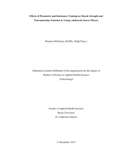 Effects of Plyometric and Resistance Training on