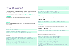 Graql Cheatsheet