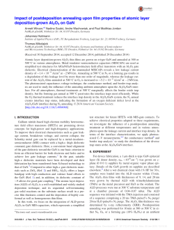 Impact of postdeposition annealing upon film