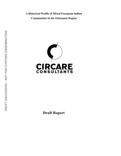 Draft Report - Metis Nation of Ontario