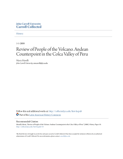 Review of People of the Volcano. Andean