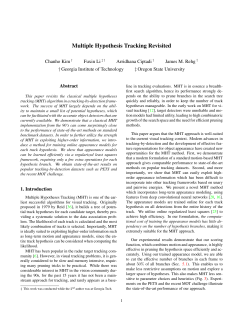 Multiple Hypothesis Tracking Revisited