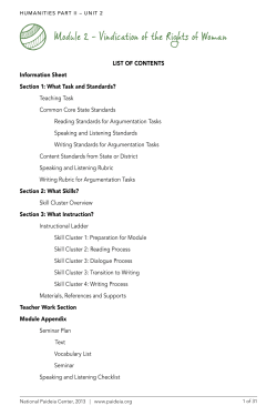Module 2 - Vindication of the Rights of Woman