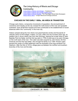 Chicago in the early 1800s, an area in transition.