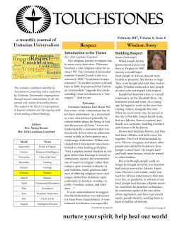 touchstones - Sedona Unitarian Universalist Fellowship