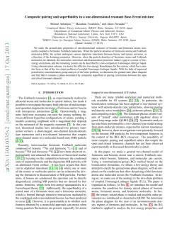 Composite pairing and superfluidity in a one