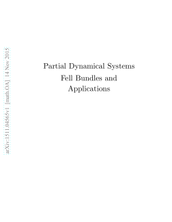 Partial Dynamical Systems, Fell Bundles and Applications
