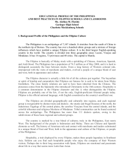 EDUCATIONAL PROFILE OF THE PHILIPPINES
