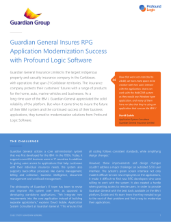 Guardian General Insures RPG Application Modernization Success